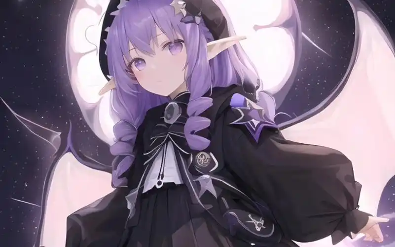 【ai】紫发少女