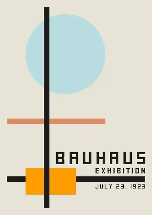 包豪斯古董海报包豪斯展览埃齐