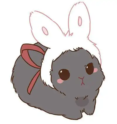 魏无羡和难忘记的兔子简笔画