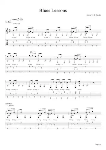 blueslessons吉他谱