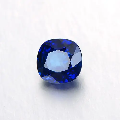 11克拉斯里兰卡方形弧方形皇家蓝宝石裸石戒面 珠宝设计镶嵌