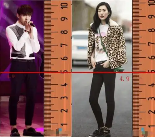 吴亦凡身高187,大长腿比刘雯,其他明星差距大