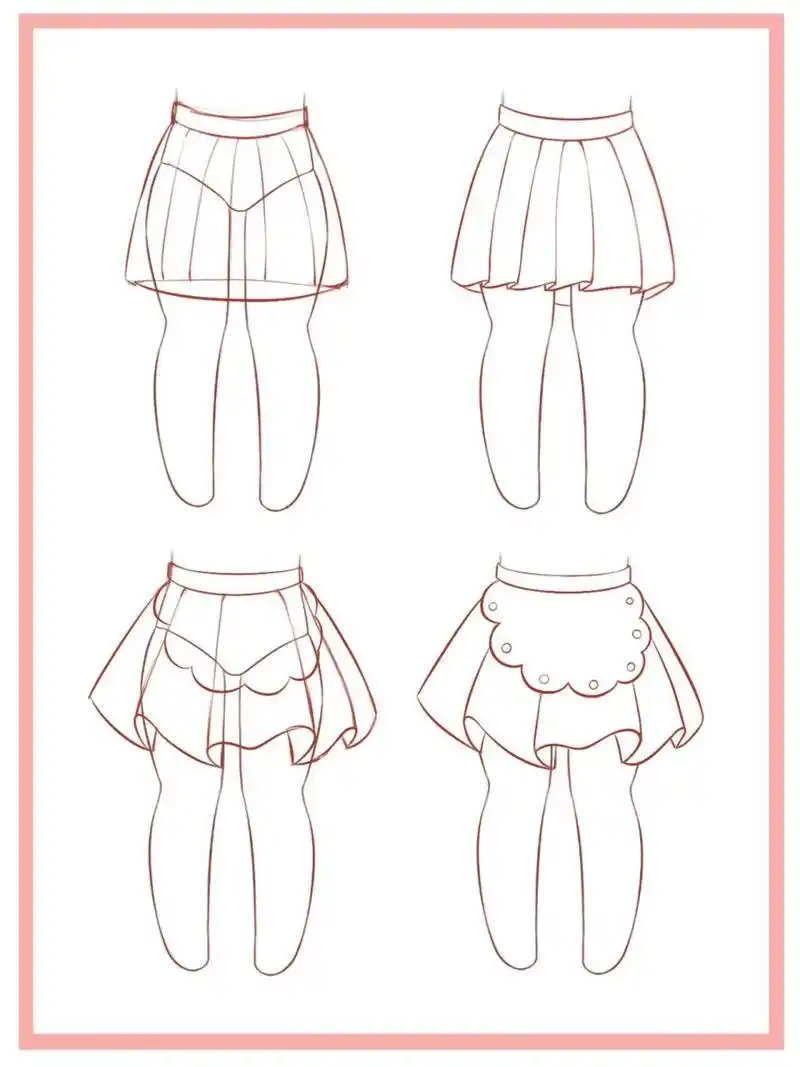 到底有多简单,超绝的q版小裙子画法!