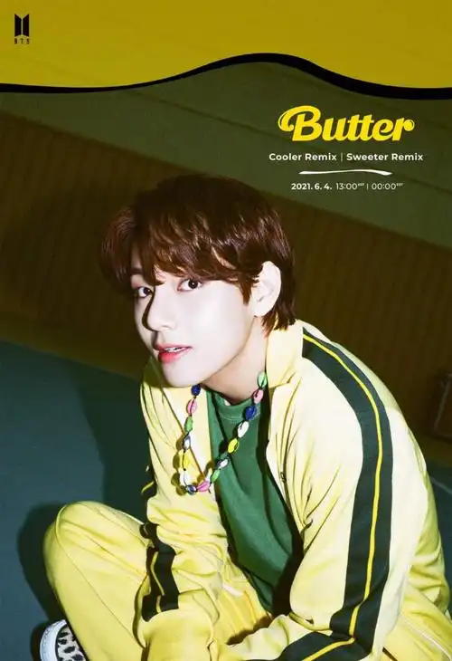 防弹少年团金泰亨butterremix版本预告照点赞超过400万
