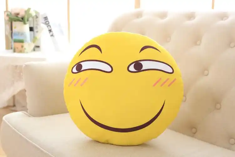 动漫热卖可爱创意qq双面滑稽表情抱枕家居