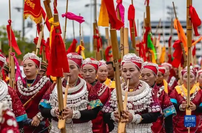 贵州黄平:欢度芦笙节---贵州省黔东南苗族侗族自治州黄平县谷陇镇迎来