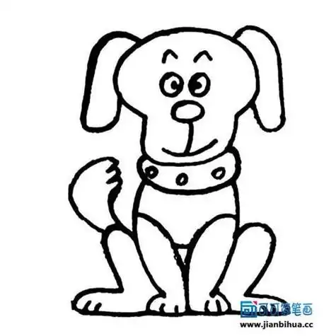 简笔画画小狗三种女人形态