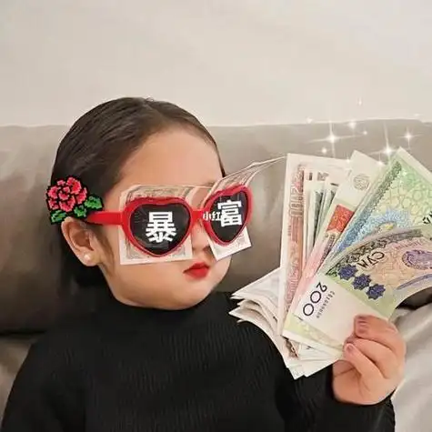 新年情侣发财头像