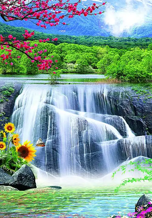 财源滚滚 风景画图片