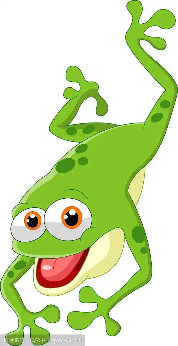 可爱的青蛙跳