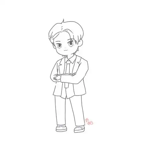 【范丞丞/q版画】 调皮鬼,二.