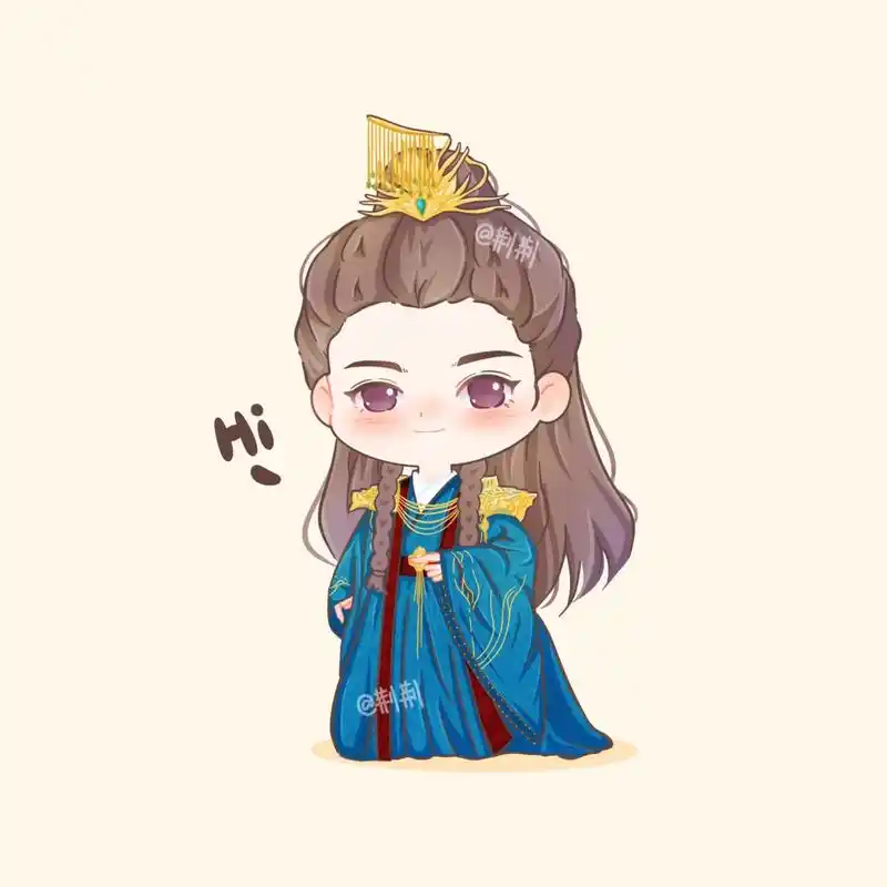 原创q版古装男生罗云熙长月烬明