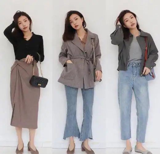 咖啡色内搭 米色外套的呼应