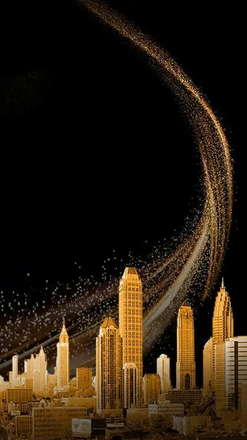 黑金城市简约宣传h5背景素材- html素材网