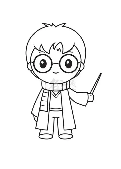 q版哈利波特怎么画如何画哈利波特