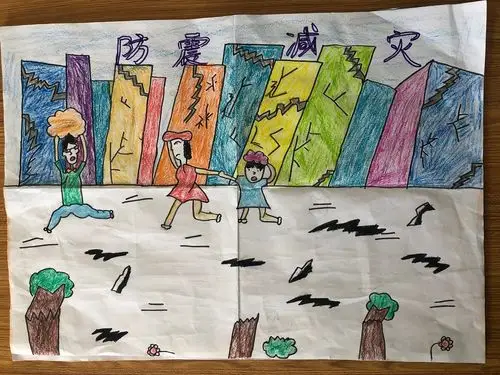 记徐州工业园学校"抗震防灾"主题绘画评比活动