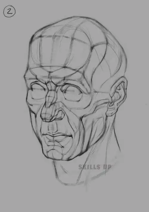 素描人像大体到深入步骤图