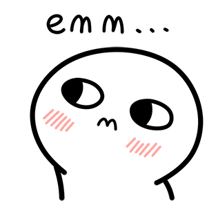 一个白色光头qq表情包