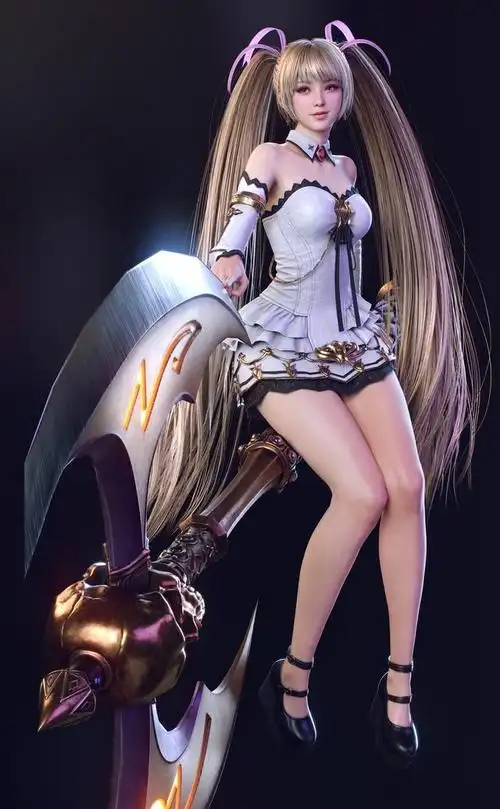 不错的一组3d人物建模作品造型漂亮细节到位