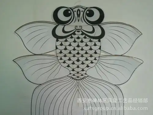 日本风筝鱼简笔画