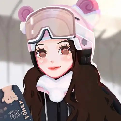 angelababy的滑雪照太少女了,忍不住就画了绘画步骤16615:根据