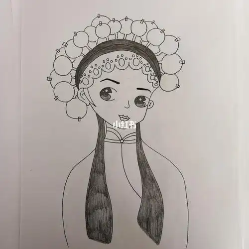 简笔画临摹戏曲人物简笔画戏曲简笔画教程文化绘画