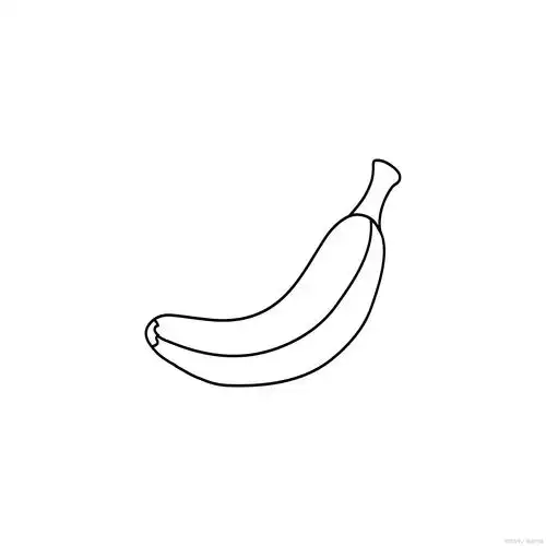画香蕉的步骤如下: