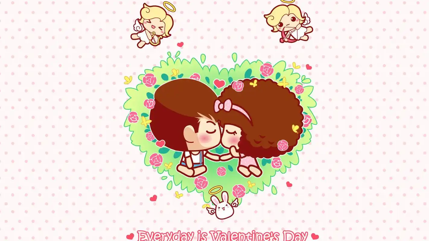 情人节摩丝摩丝创意卡通图片桌面壁纸高清大图预览1920x1080_卡通动漫