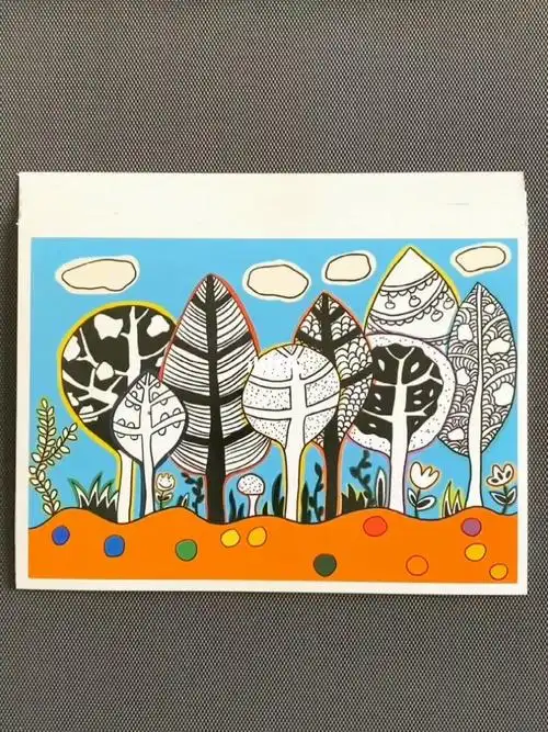 彩色线描画临摹卡全套40张