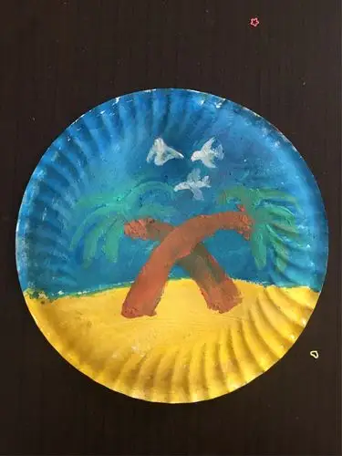 小小纸盘画,彰显大智慧