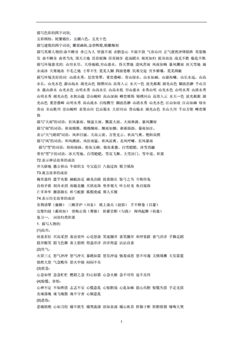 描写色彩的四字词语.doc 6页