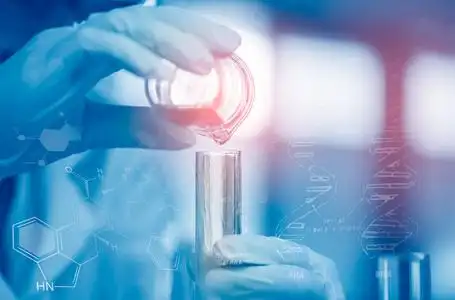 生命dna保健研究人员在生命科学实验室工作.