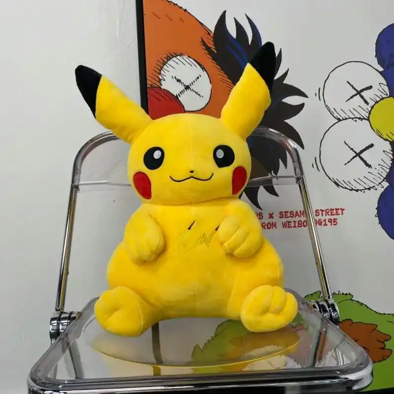 欣赏藤原浩闪电皮卡丘毛绒公仔.fragment x poke - 抖音