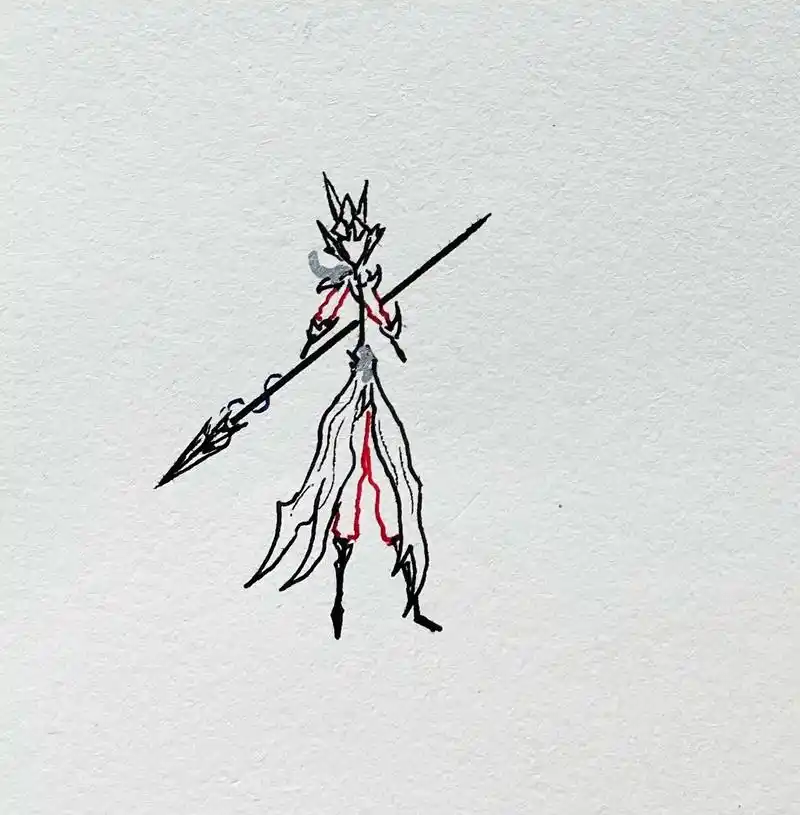 火柴人绘画 #火柴人 #火柴人元素技能 #王者火柴人 #图 - 兑趑