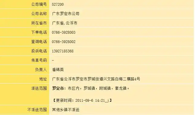有谁知道罗定市韵达快递电话啊急需要谢谢了