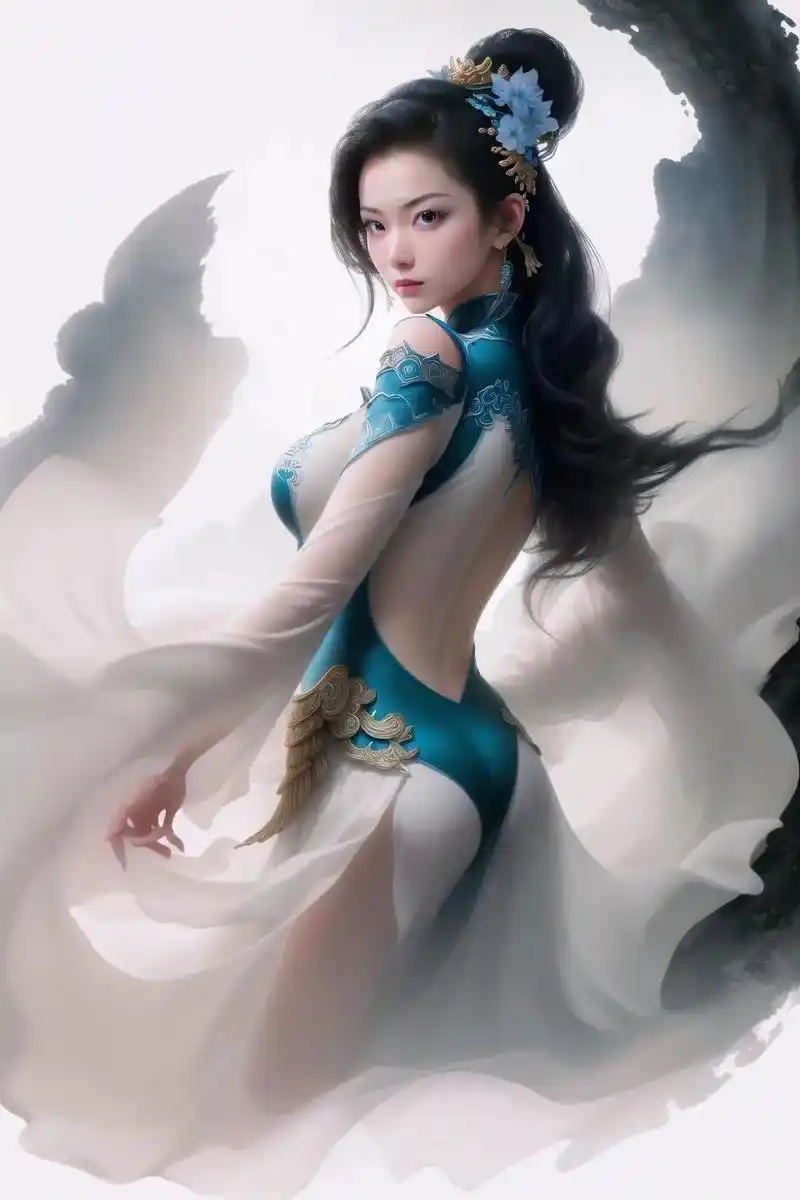 一袭青衣飘如云,眉宇间藏秋水情. 独行江湖不畏险, - 抖音