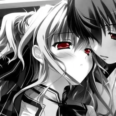 病态暗黑丧系动漫cp情头 - 动漫头像图片- 不二励志语录