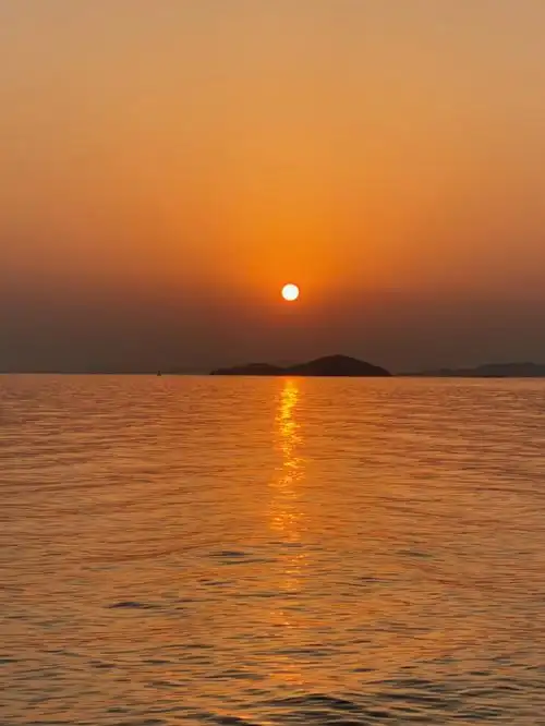 无锡红沙湾的日落