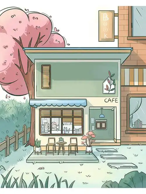 扁平风插画|建筑场景插画d01