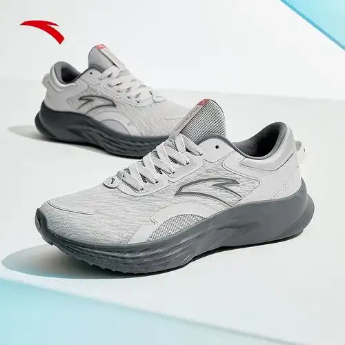 男2024夏季新款子透气舒适慢跑运动鞋休闲男鞋安踏轻质软底跑步鞋