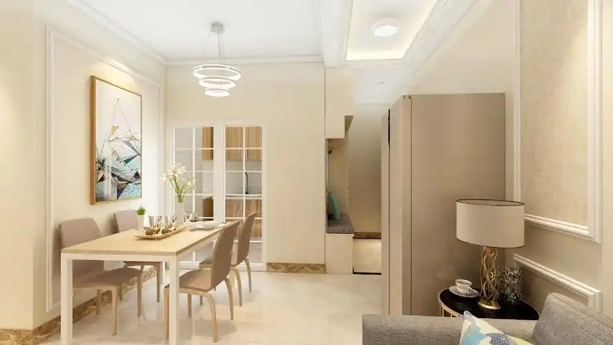 现代简约餐厅图片家里就应该装成这个样子