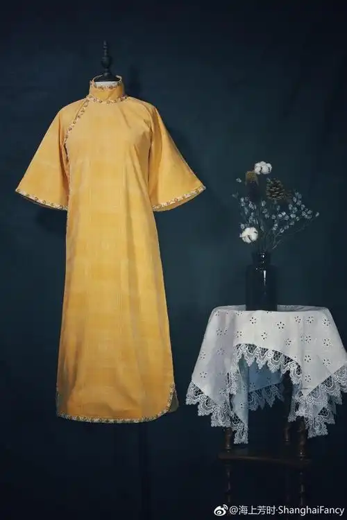 雏菊〗复刻1920s时装筒子领旗袍