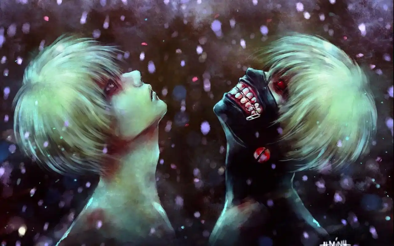 帅气金木研同人绘画高清电脑桌面壁纸高清大图预览1920x1080_卡通动漫