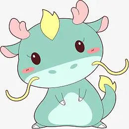 q版可爱卡通萌萌哒小动物十二生肖神龙