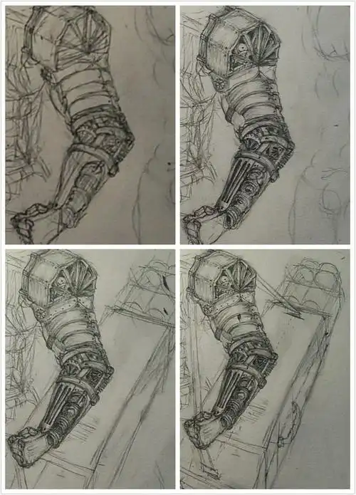 上古卷轴5 机械手臂 设计稿