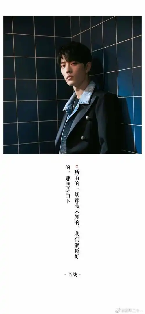 壁纸肖战语录壁纸合集