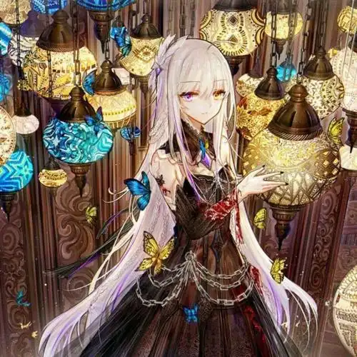 白发动漫壁纸女