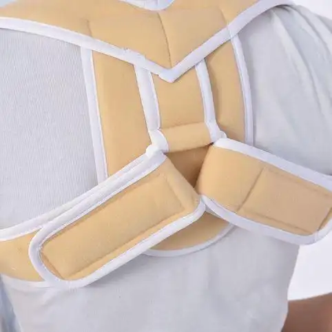 想大人锁骨骨折固定带肩胛骨绑带8八字形绷带驼背 灰色透气 s【图片