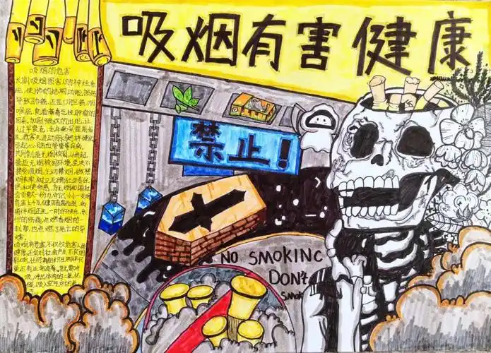 投票~答题 | 快来为你心中的"世界无烟日"海报打call~_作品_小学_禁烟