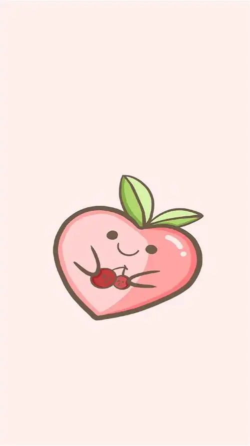 超可爱水果卡通插画高清手机壁纸